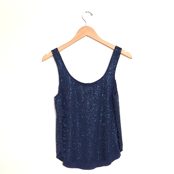 New Renzo + kai botton up beaded silk  tank - Picture 4 of 14